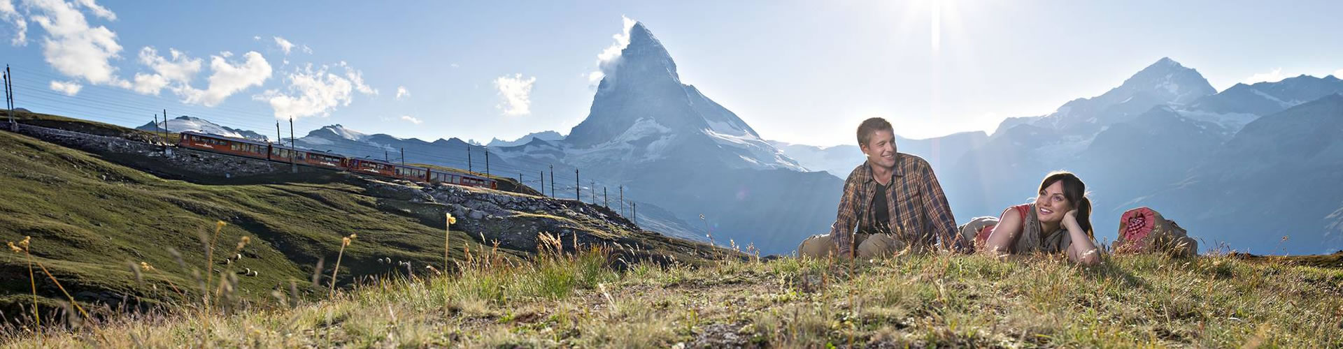 Zermatt - Zermatt Schwarzsee Wanderer